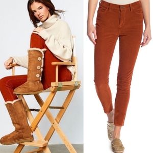 Free People High Rise skinny corduroy pants